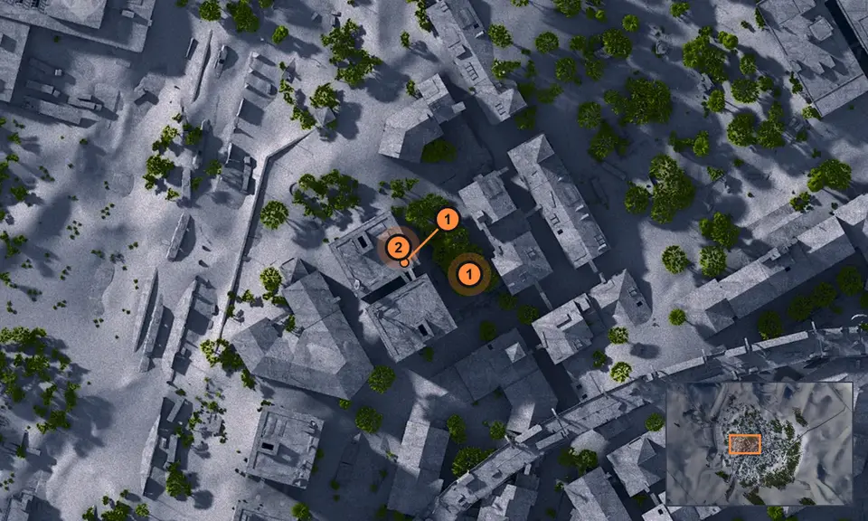 Buried City: точки задания на карте