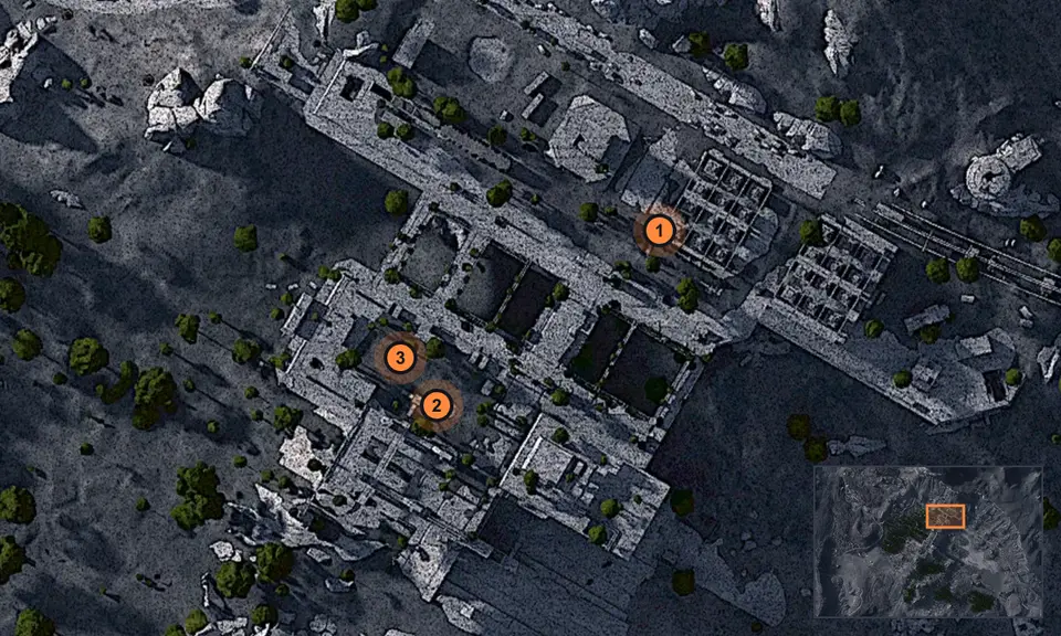 Dam Battlegrounds: точки задания на карте