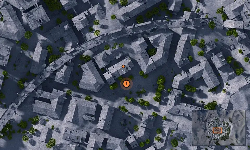Buried City: точки задания на карте