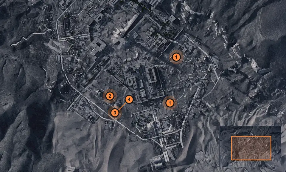 космопорт: точки задания на карте