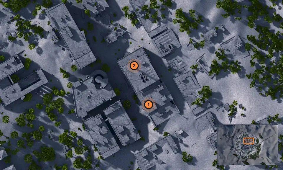 Buried City: точки задания на карте