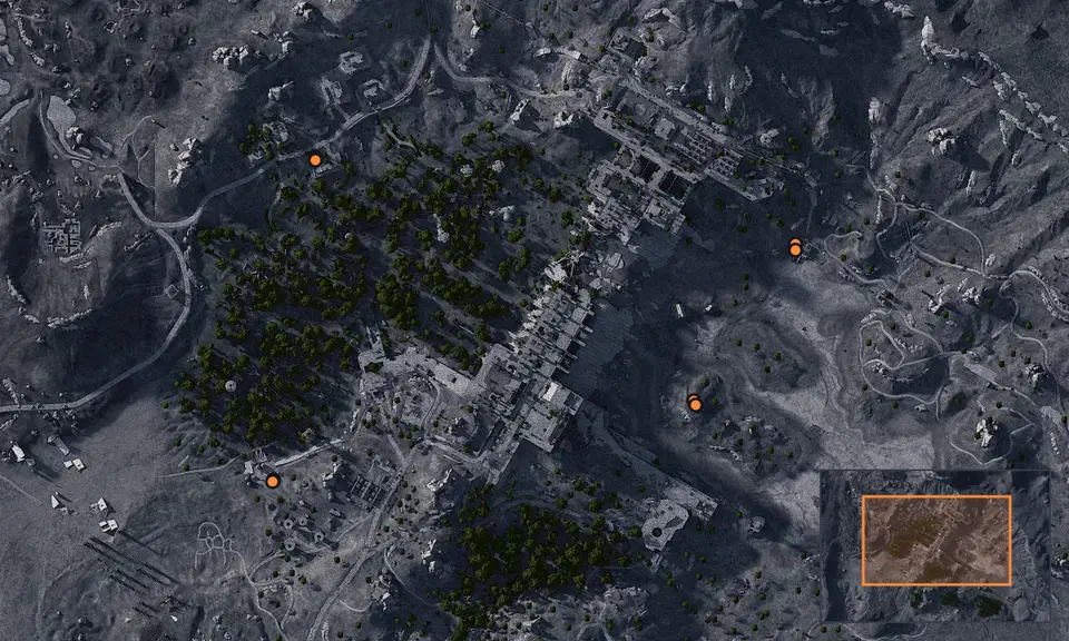 Dam Battlegrounds: точки задания на карте