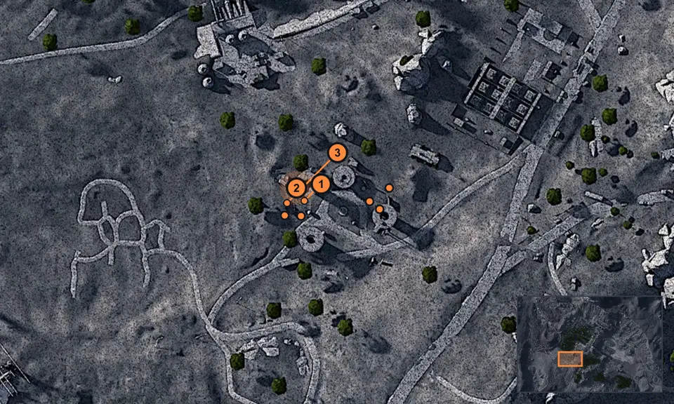Dam Battlegrounds: точки задания на карте